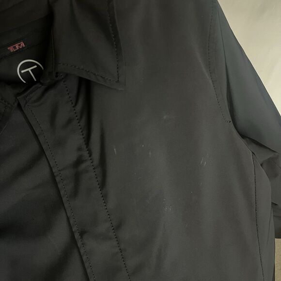 Tumi T-Tech Men’s Essential Gear Rain Coat Jacket Black Mid Length Medium 677344 - Picture 9 of 10